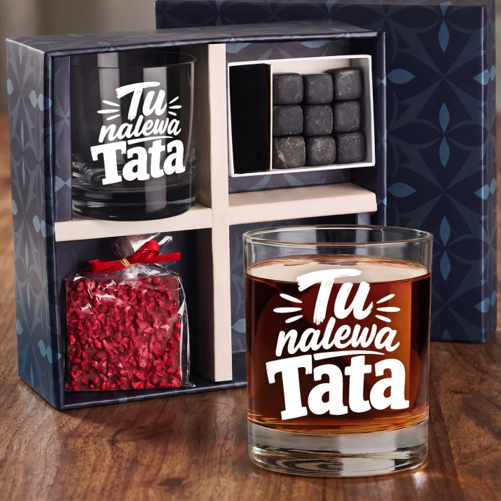 Zestaw Prezentowy Whisky Dla Taty Na Dzień Ojca Dla Mężczyzny: Tu Nalewa Tata Zestaw Prezentowy Whisky Dla Taty Na Dzień Ojca Dla Mężczyzny: Tu Nalewa Tata