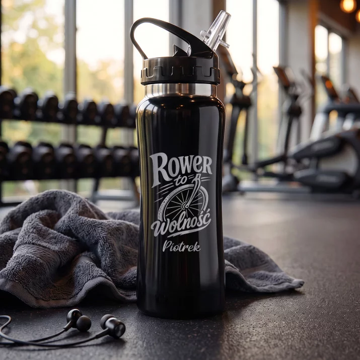 Bidon Z Grawerem Dla Rowerzysty Prezent Dla Mężczyzny: Retro Rowerowa Ikona Bidon Z Grawerem Dla Rowerzysty Prezent Dla Mężczyzny: Retro Rowerowa Ikona