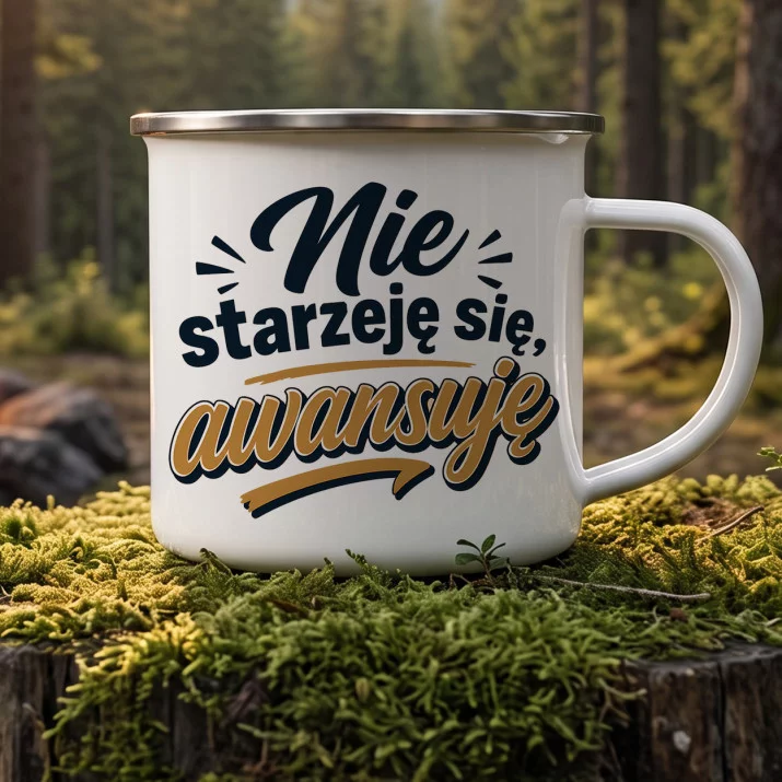 Kubek Emaliowany Dla 40 Latka Prezent Na 40 Urodziny Dla Mężczyzny: Dojrzały Humor Kubek Emaliowany Dla 40 Latka Prezent Na 40 Urodziny Dla Mężczyzny: Dojrzały Humor