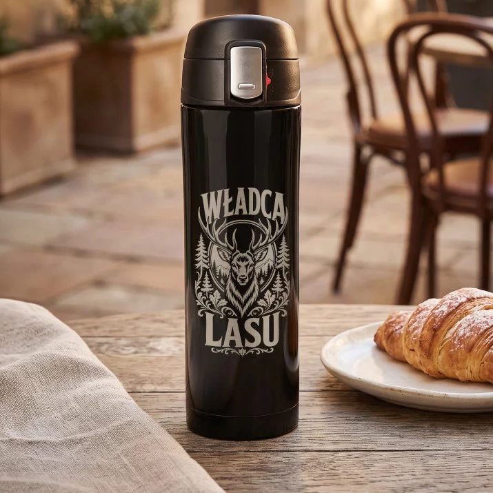 Kubek Termiczny 440ml Dla Myśliwego Prezent: Władca Lasu