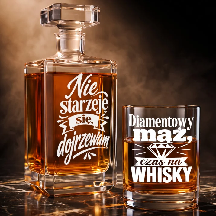 Zestaw Do Whisky Na 60 Rocznicę Ślubu Prezent Na Walentynki Dla Mężczyzny: Dojrzewający Styl Zestaw Do Whisky Na 60 Rocznicę Ślubu Prezent Na Walentynki Dla Mężczyzny: Dojrzewający Styl