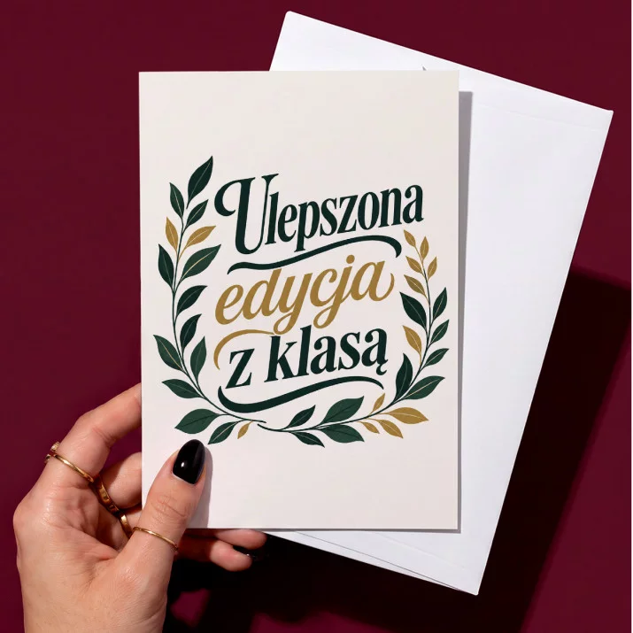 Kartka z Życzeniami Na 60 Urodziny Dla 60 Latka Mężczyzny: Elegancki Botaniczny