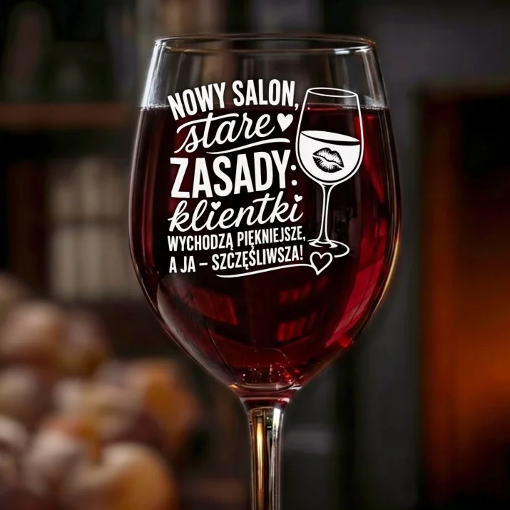 Kieliszek Do Wina Na Otwarcie Salonu Kosmetycznego Prezent Dla Kobiety: Stare Zasady Salonu