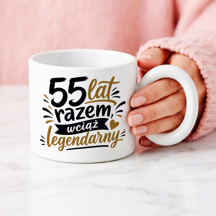 Kubek Z Okrągłym Uchem Na 55 Rocznicę Ślubu Prezent Na Walentynki Dla Mężczyzny: Męski Typograficzny Żart Kubek Z Okrągłym Uchem Na 55 Rocznicę Ślubu Prezent Na Walentynki Dla Mężczyzny: Męski Typograficzny Żart