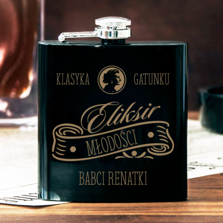 eliksir młodości babci - Piersiówka z grawerem