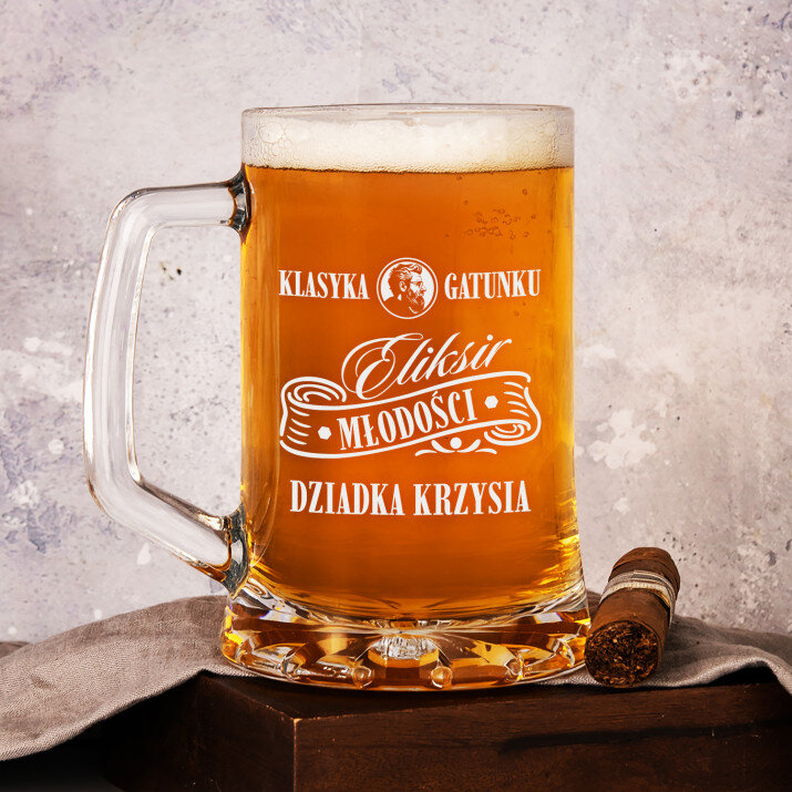 Eliksir młodości dziadka - Personalizowany Kufel