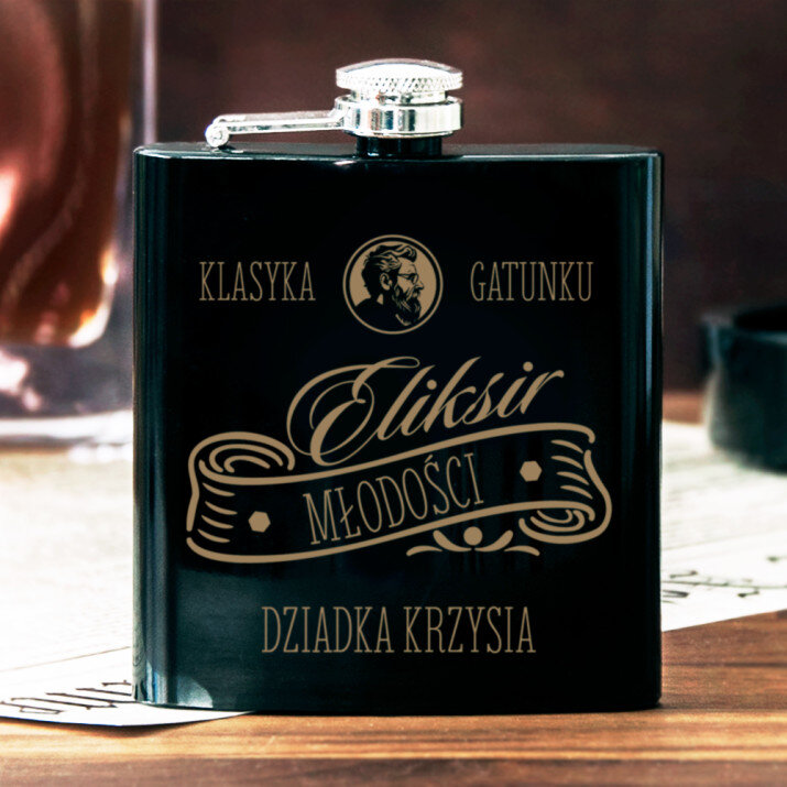 eliksir młodości dziadka - Piersiówka z grawerem