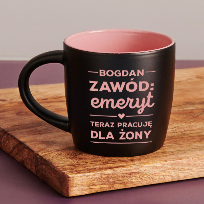 Emeryt - Czarny kubek ceramiczny Emeryt - Czarny kubek ceramiczny