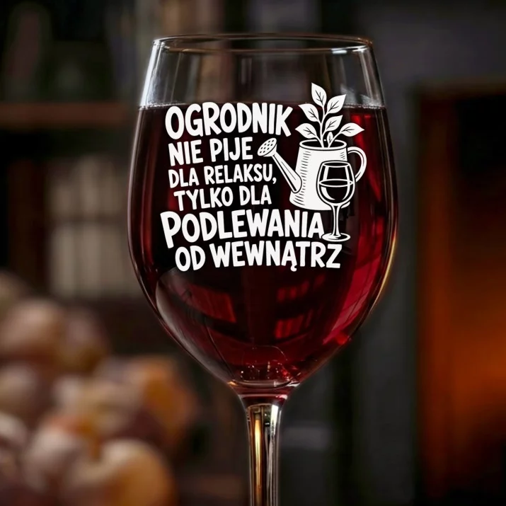 Kieliszek Do Wina Dla Ogrodnika Prezent Dla Mężczyzny: Podlewanie Od Wewnątrz
