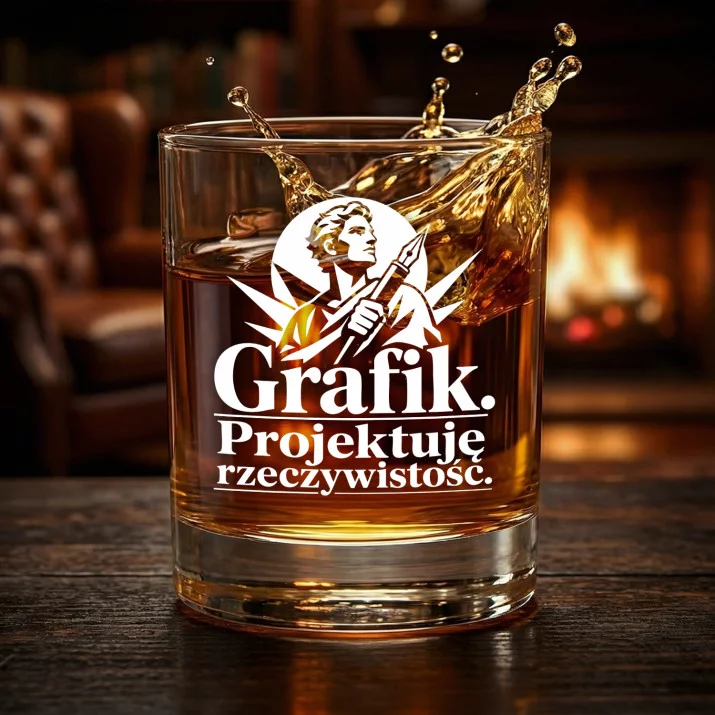 Szklanka Do Whisky Dla Grafika Prezent Dla Mężczyzny: Grafik - Projektuję