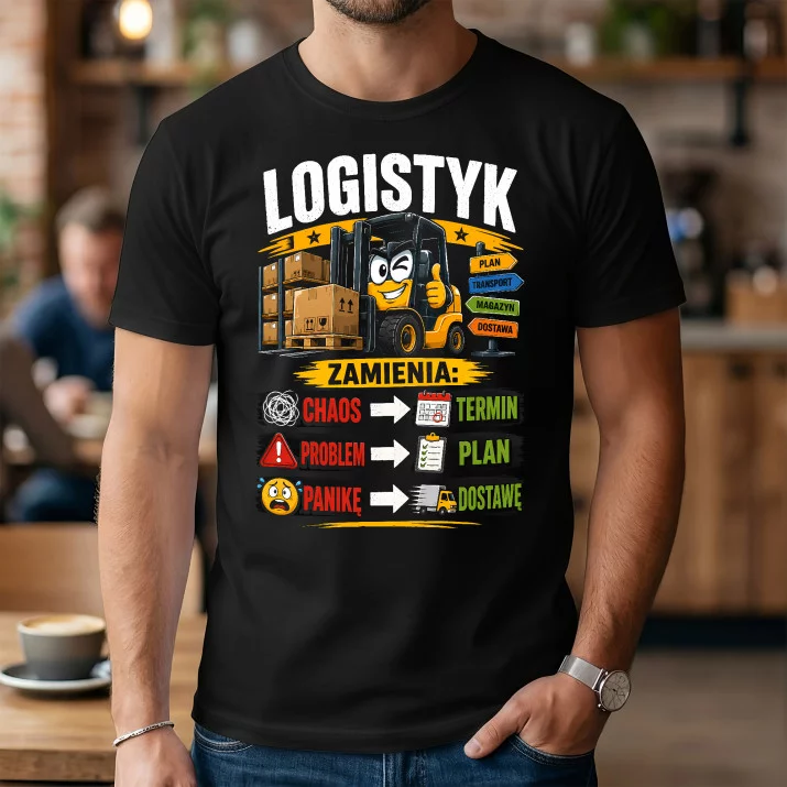 Koszulka Męska Dla Logistyka Prezent Dla Mężczyzny: Logistyk