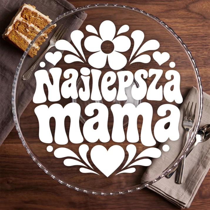 Patera Na Ciasto Dla Mamy Prezent Na Dzień Mamy Dla Kobiety: Ciepły Retro Klimat