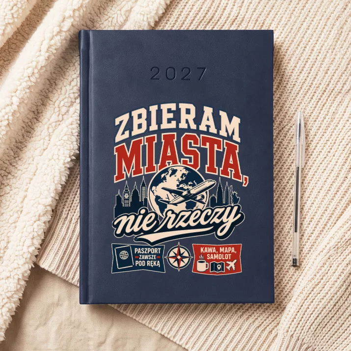 Kalendarz Książkowy A5 2027 Dla Podróżnika Prezent Dla Mężczyzny: Zbieracz Miast Kalendarz Książkowy A5 2027 Dla Podróżnika Prezent Dla Mężczyzny: Zbieracz Miast
