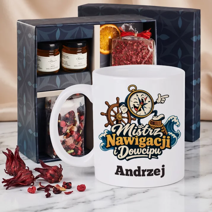 Zestaw Prezentowy z Kubkiem Dla Żeglarza Dla Mężczyzny: Mistrz Nawigacji I Zestaw Prezentowy z Kubkiem Dla Żeglarza Dla Mężczyzny: Mistrz Nawigacji I