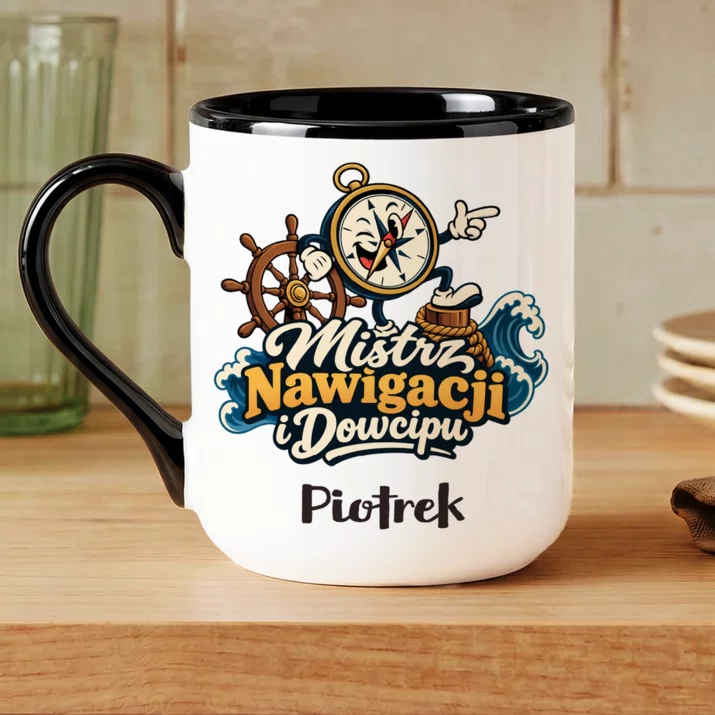 Kubek Personalizowany Dla Żeglarza Prezent Dla Mężczyzny: Mistrz Nawigacji I