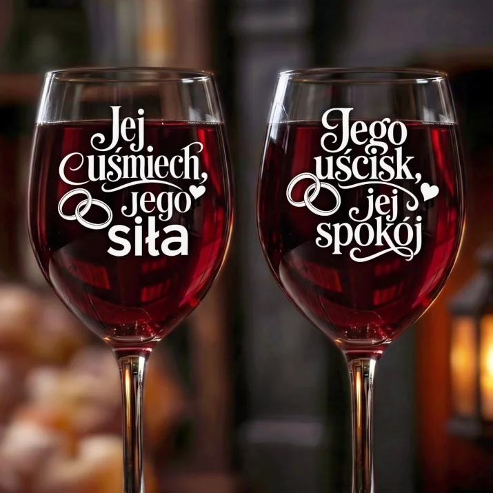 Dwa Kieliszki Do Wina Dla Młodej Pary Prezent Na Ślub Dla Pary: Kieliszki Młodej Pary Dwa Kieliszki Do Wina Dla Młodej Pary Prezent Na Ślub Dla Pary: Kieliszki Młodej Pary