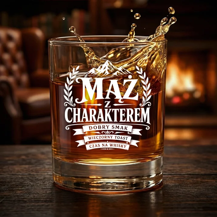 Szklanka Do Whisky Dla Męża Prezent Na Rocznicę Ślubu Dla Mężczyzny: Maż Z Charakterem (Projekt) Szklanka Do Whisky Dla Męża Prezent Na Rocznicę Ślubu Dla Mężczyzny: Maż Z Charakterem (Projekt)