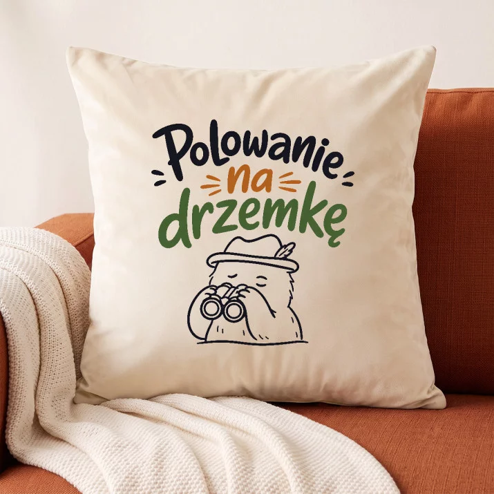 Poduszka Dekoracyjna Dla Myśliwego Prezent Dla Mężczyzny: Myśliwska Drzemka