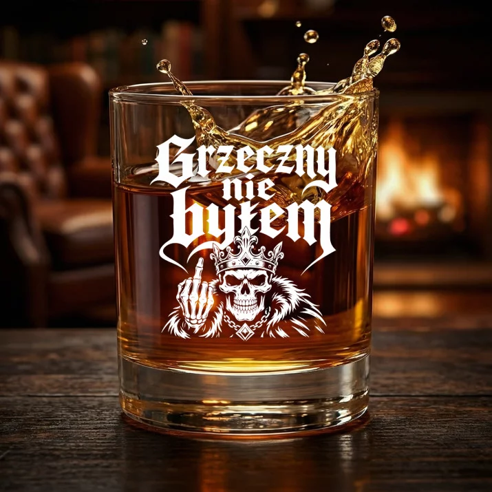 Szklanka Do Whisky Na Święta Prezent Dla Mężczyzny: Grzeczny Nie Byłem Szklanka Do Whisky Na Święta Prezent Dla Mężczyzny: Grzeczny Nie Byłem