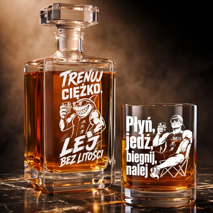 Zestaw Do Whisky Dla Triathlonisty Prezent Dla Mężczyzny: Bezczelny Triathlon Zestaw Do Whisky Dla Triathlonisty Prezent Dla Mężczyzny: Bezczelny Triathlon