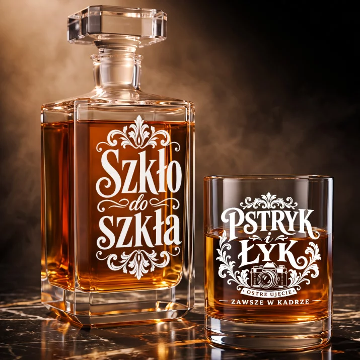 Zestaw Do Whisky Dla Fotografa Prezent Dla Mężczyzny: Szkło Do Szkła Zestaw Do Whisky Dla Fotografa Prezent Dla Mężczyzny: Szkło Do Szkła