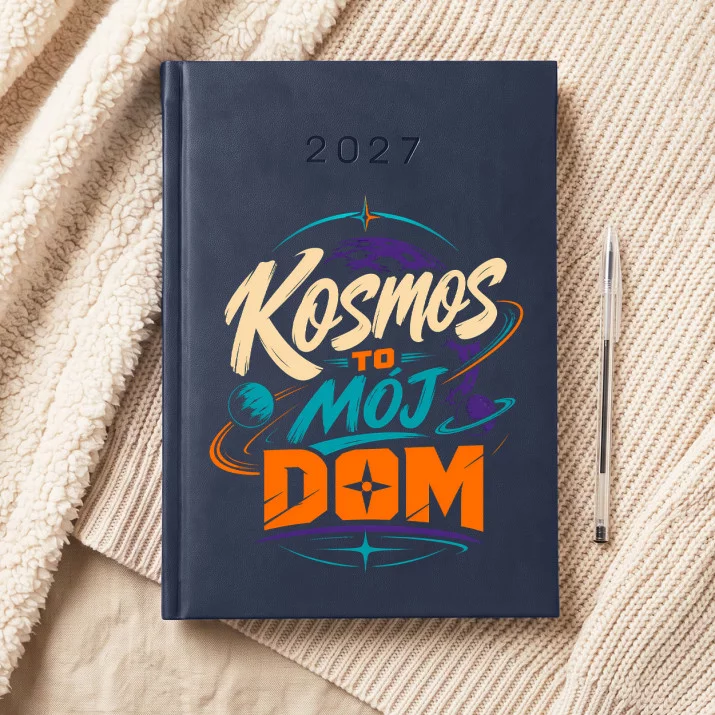 Kalendarz Książkowy A5 2027 Dla Fana Kosmosu Prezent Dla Mężczyzny: Manifest Kosmiczny