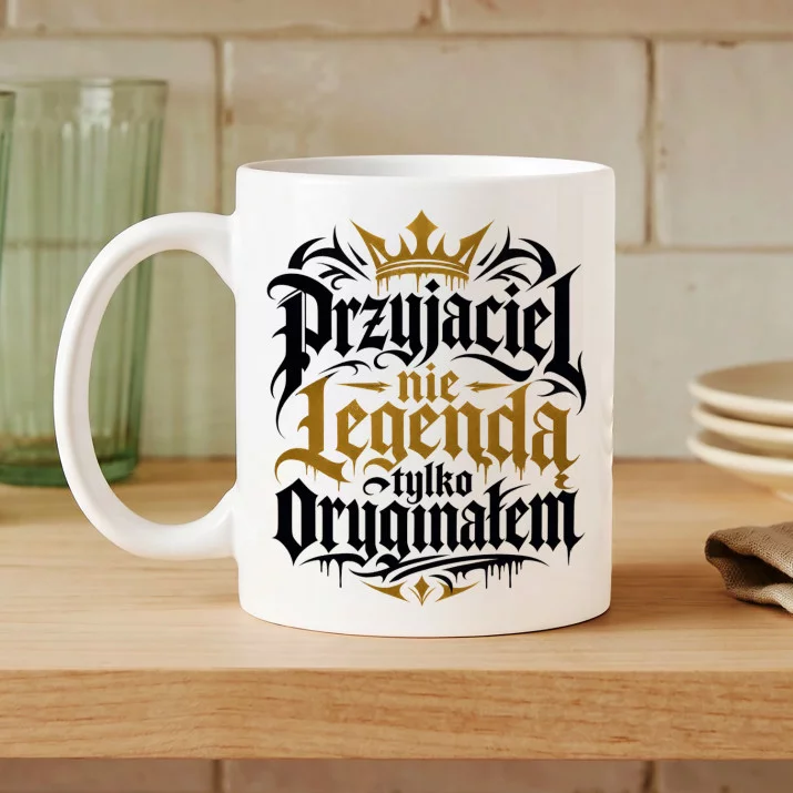 Kubek Z Nadrukiem Dla Przyjaciela Prezent Dla Mężczyzny: Król Przyjaźni Kubek Z Nadrukiem Dla Przyjaciela Prezent Dla Mężczyzny: Król Przyjaźni
