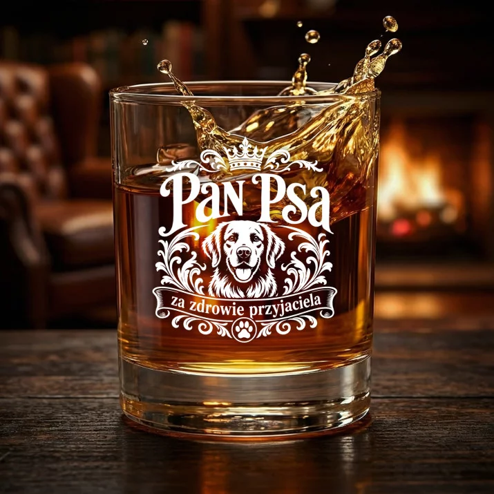 Szklanka Do Whisky Dla Psiarza Prezent Dla Mężczyzny: Pan Psa Szklanka Do Whisky Dla Psiarza Prezent Dla Mężczyzny: Pan Psa