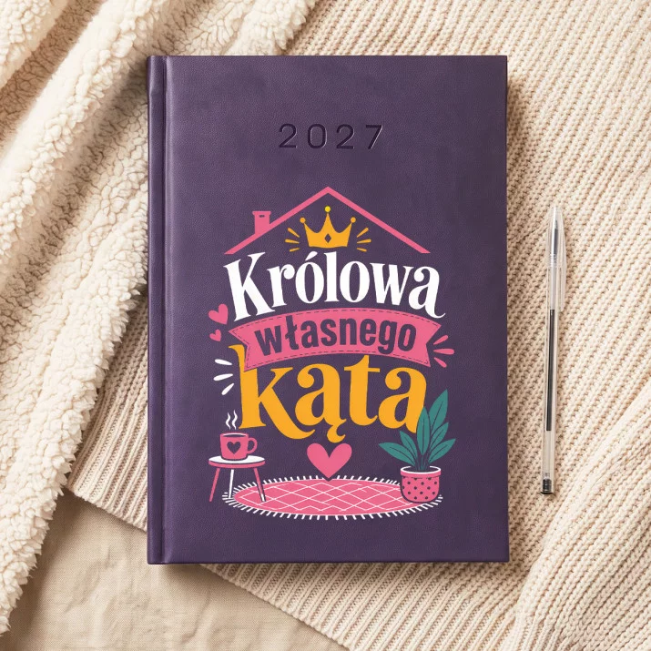 Kalendarz Książkowy A5 2027 Na Nowe Mieszkanie Prezent Dla Kobiety: Królewski Kąt Kalendarz Książkowy A5 2027 Na Nowe Mieszkanie Prezent Dla Kobiety: Królewski Kąt