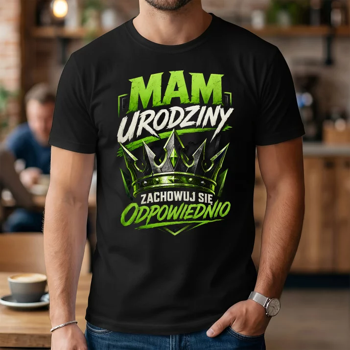 Koszulka Męska Na Urodziny Prezent Dla Mężczyzny: Mam Urodziny