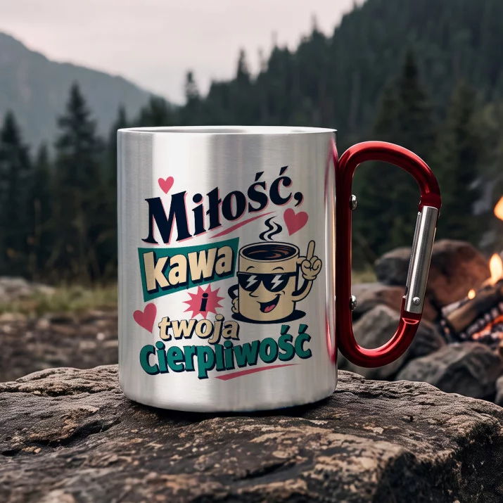 Kubek Metalowy z Karabińczykiem Na Rocznicę Prezent Na Walentynki Dla Kobiety: Retro Romantyczny Dowcip Kubek Metalowy z Karabińczykiem Na Rocznicę Prezent Na Walentynki Dla Kobiety: Retro Romantyczny Dowcip
