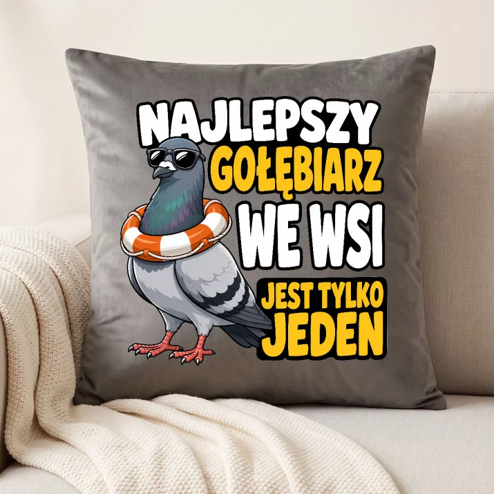 Poduszka Dekoracyjna Dla Mężczyzny Prezent Dla Mężczyzny: Najlepszy Gołębiarz We Wsi Poduszka Dekoracyjna Dla Mężczyzny Prezent Dla Mężczyzny: Najlepszy Gołębiarz We Wsi