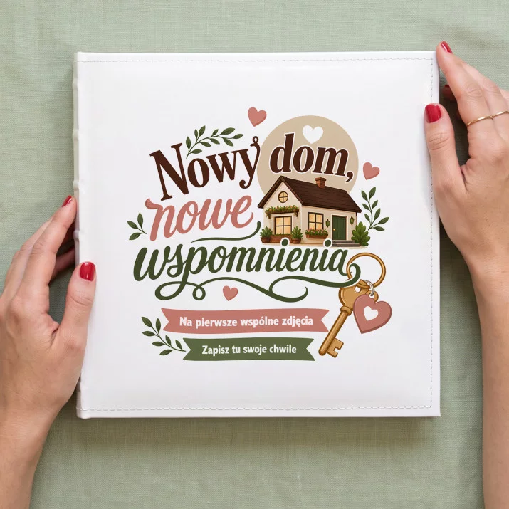 Album Na Zdjęcia Tradycyjny Na Parapetówkę Prezent Dla Pary: Wspomnienia Nowego Domu Album Na Zdjęcia Tradycyjny Na Parapetówkę Prezent Dla Pary: Wspomnienia Nowego Domu