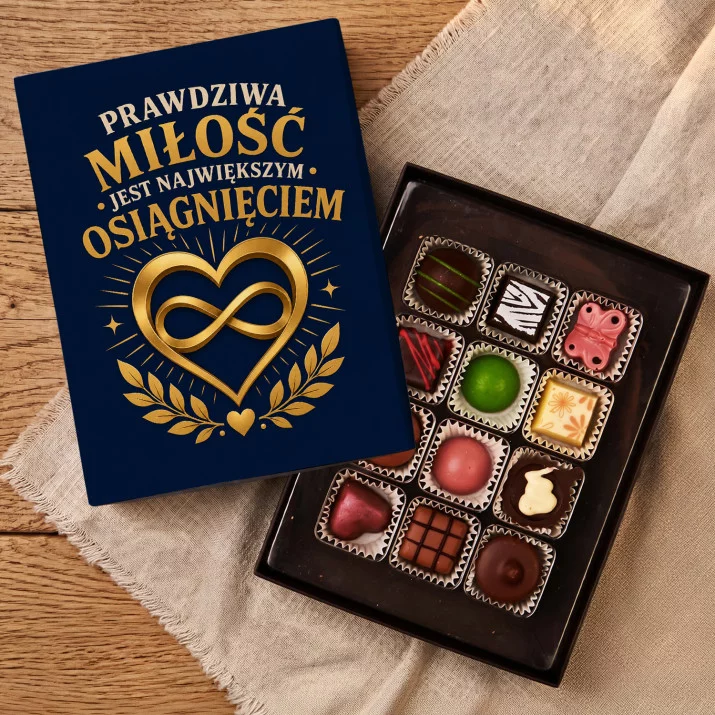 Czekoladki Na Rocznicę Ślubu Prezent Na Walentynki Dla Kobiety: Złote Serce Miłości Czekoladki Na Rocznicę Ślubu Prezent Na Walentynki Dla Kobiety: Złote Serce Miłości