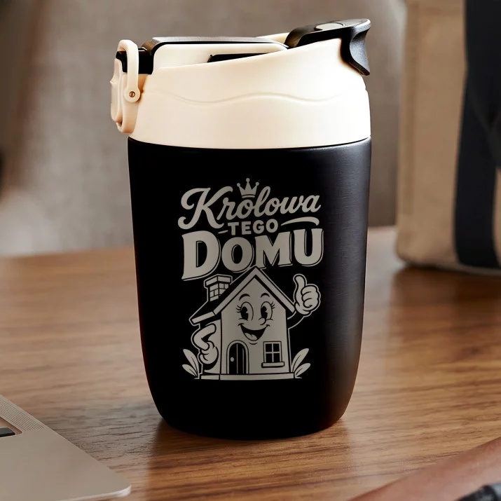 Kubek Termiczny Na Parapetówkę Prezent Dla Kobiety: Królowa Tego Domu