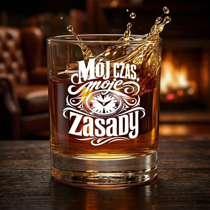 Szklanka Do Whisky Na Walentynki Prezent Na Rocznicę Dla Mężczyzny: Mój Czas, Moje Zasady Szklanka Do Whisky Na Walentynki Prezent Na Rocznicę Dla Mężczyzny: Mój Czas, Moje Zasady