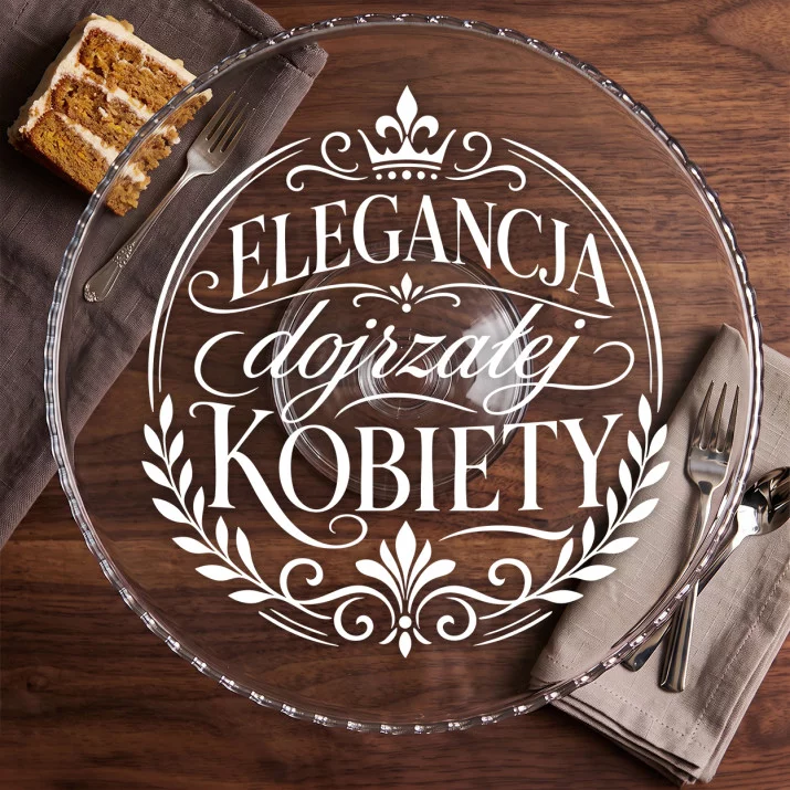 Patera Na Ciasto Dla Seniorki Prezent Dla Kobiety: Elegancka Dojrzałość Patera Na Ciasto Dla Seniorki Prezent Dla Kobiety: Elegancka Dojrzałość