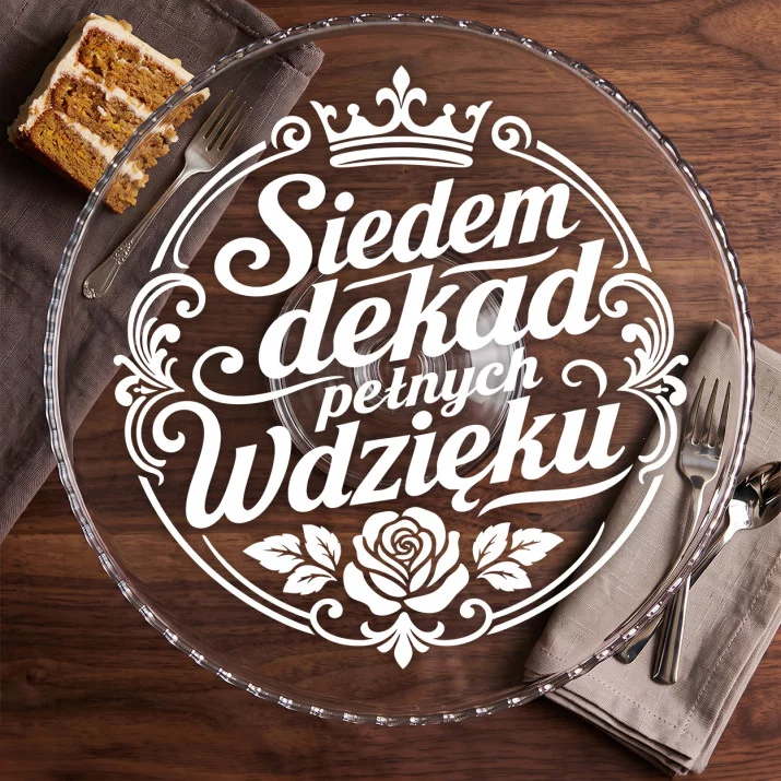 Patera Na Ciasto Dla Kobiety 70 Lat Prezent Na 70 Urodziny Dla Kobiety: Ponadczasowa Elegancja