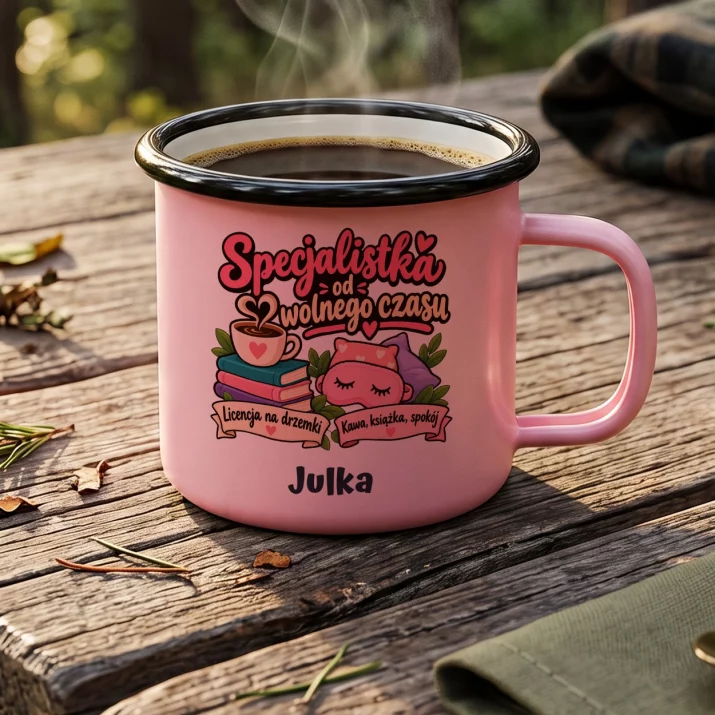 Kubek Emaliowany Dla Emerytki Prezent Na Emeryturę Dla Kobiety: Specjalistka Od Wolnego Kubek Emaliowany Dla Emerytki Prezent Na Emeryturę Dla Kobiety: Specjalistka Od Wolnego