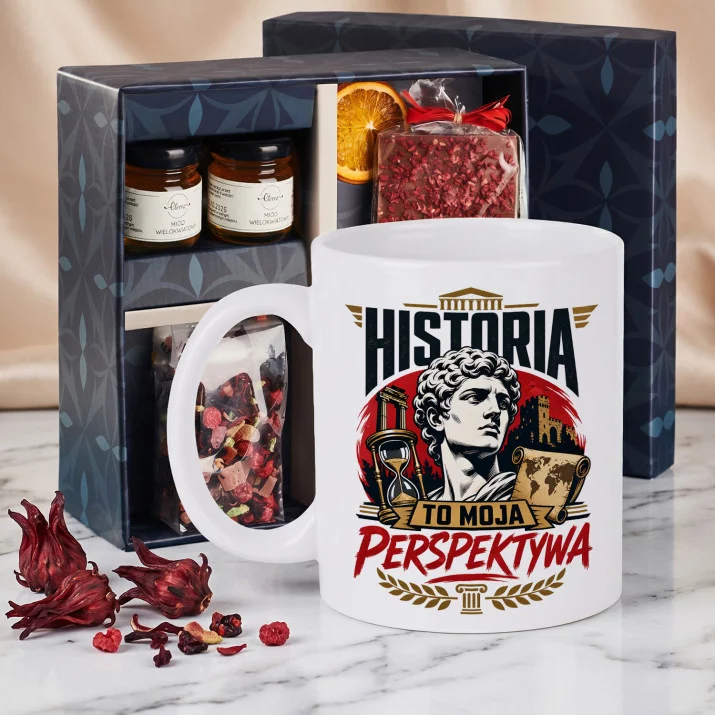 Zestaw Prezenowy Z Kubkiem Dla Historyka: Historia - Moja Perspektywa Zestaw Prezenowy Z Kubkiem Dla Historyka: Historia - Moja Perspektywa