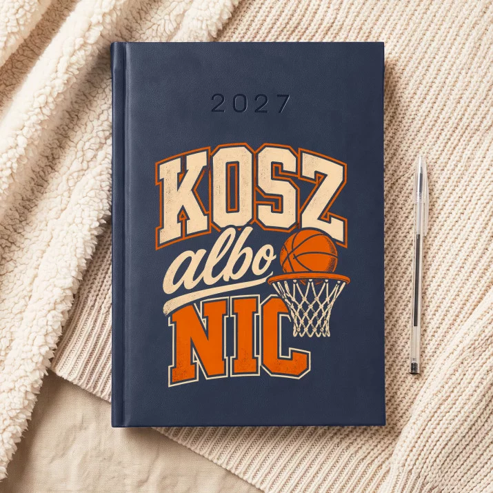 Kalendarz Książkowy A5 2027 Dla Koszykarza Prezent Dla Mężczyzny: Koszykarski Emblemat Kalendarz Książkowy A5 2027 Dla Koszykarza Prezent Dla Mężczyzny: Koszykarski Emblemat