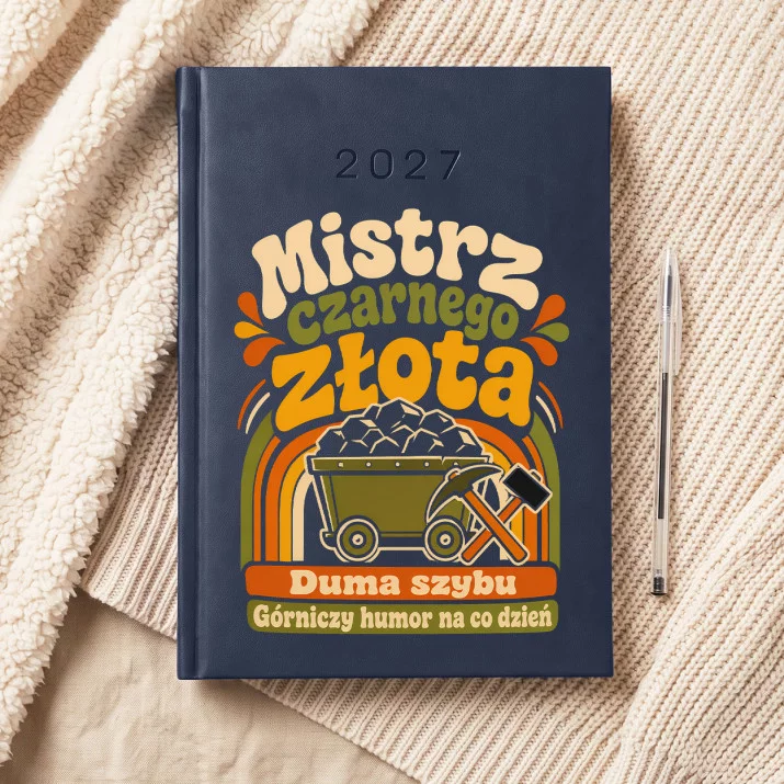 Kalendarz Książkowy A5 2027 Na Barbórkę Prezent Dla Górnika Mężczyzny: Retro Humor Górniczy