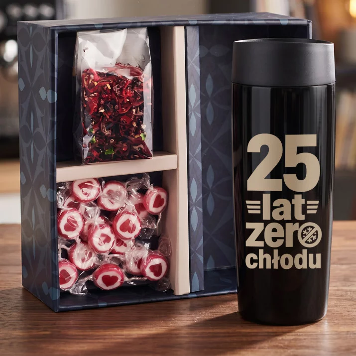 Zestaw Prezentowy Z Kubkiem Termicznym Dla 25 Latki Prezent Dla Kobiety: 25 Lat Zero Chłodu Zestaw Prezentowy Z Kubkiem Termicznym Dla 25 Latki Prezent Dla Kobiety: 25 Lat Zero Chłodu