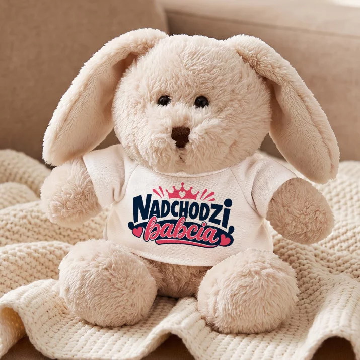 Pluszak Maskotka Dla Przyszłej Babci Prezent Na Dzień Babci Dla Kobiety: Babcia Nadchodzi