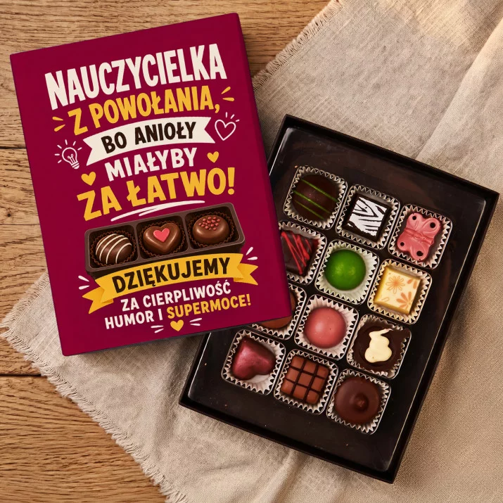 Czekoladki Dla Nauczycielki Prezent Na Dzień Nauczyciela Dla Kobiety: Nauczycielka Z Powołania