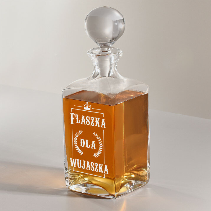 Flaszka dla wujaszka - grawerowana karafka do whisky