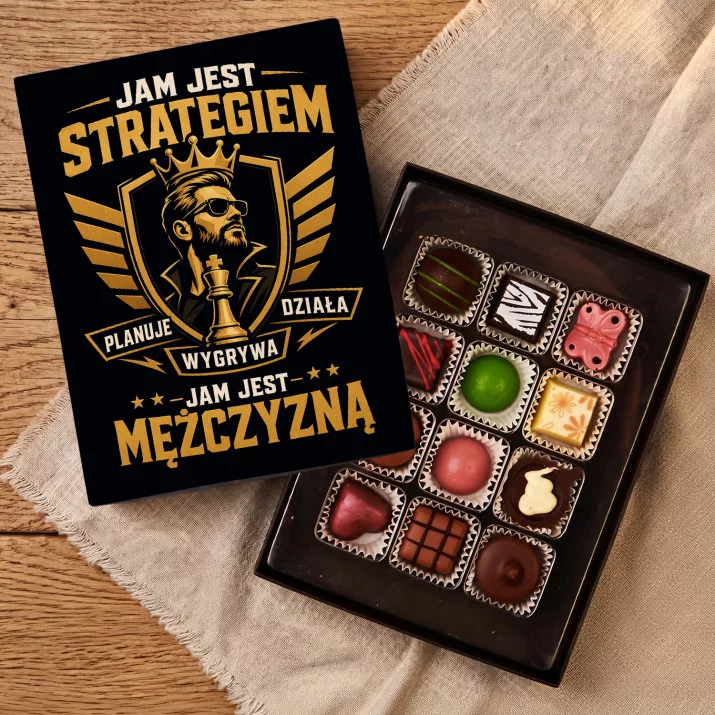 Czekoladki Dla Mężczyzny Prezent Dla Mężczyzny: Jam Jest Strategiem