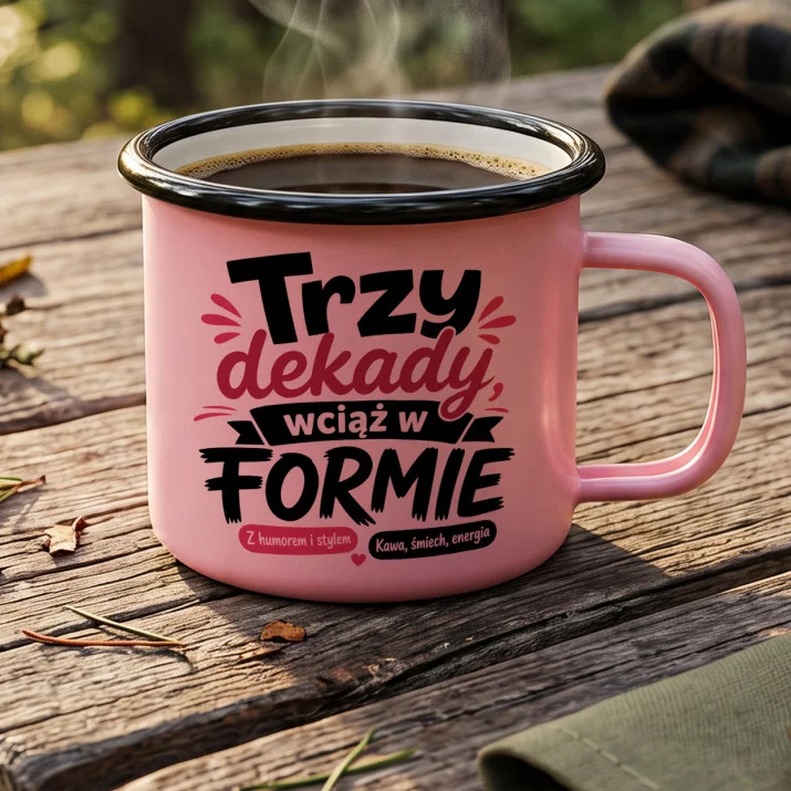 Kubek Emaliowany Na 30 Urodziny Prezent Dla 30 Latki Kobiety: Trzy Dekady Stylu Kubek Emaliowany Na 30 Urodziny Prezent Dla 30 Latki Kobiety: Trzy Dekady Stylu