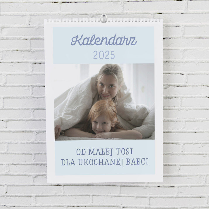 Fotokalendarz pastelowy - Kalendarz wiszący