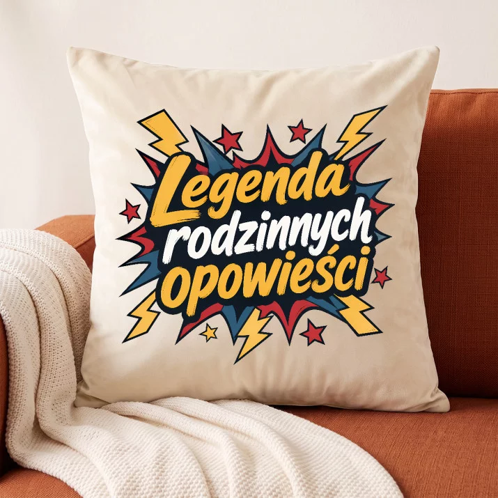 Poduszka Dekoracyjna Na 70 Urodziny Prezent Dla Mężczyzny: Superbohaterska Legenda Poduszka Dekoracyjna Na 70 Urodziny Prezent Dla Mężczyzny: Superbohaterska Legenda